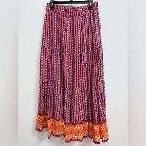 Briton Court Vibrant Purple and Orange Women's Skirt, NWT